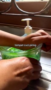 ( BISA COD ) PROMO Dispenser Sabun Cuci Piring 2in1 Bentuk Mangkok Bulat / Soap Pump Dispenser 2in1 multifungsi free busa Sponge / Tempat Sabun Multifunsi / Tempat Sabun Cair Cuci Piring 1000 ml