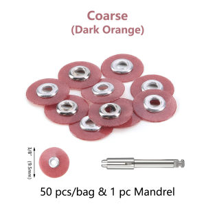 PIORPOY 50Pc Đĩa Đánh Bóng Hoàn Thiện Nha Khoa Có Thể Hấp Tiệt Trùng Cho Vật Liệu Tổng Hợp Gốm Sứ Kính Ionomer Phục Hồi Kim Loại Silicone