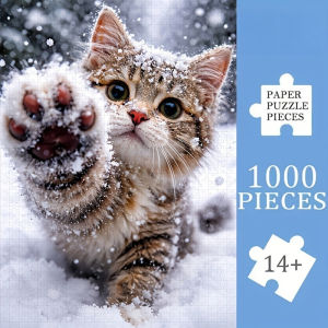500/1000/1200/2000PCS Jigsaw Puzzle Cute Cat Design Art For Adults Great Weekend Relaxation And Family Fun