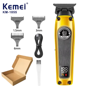 Kemei | Kemei Multi-Purpose Haircut LCD Display Hair Cut Machine KM-1855 Hair Trimmer Hair Clippers for Men
