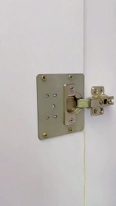 Meterk 10PCS Cabinet Hinge Repairs Plate Kit Stainless Steel Kitchen Cupboard Door Hinge Repairing Brackets with Fixing Screws for Protecting Kitchen Cabinet Furniture Doors