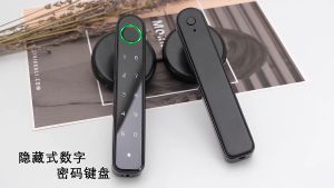 Foshan Gagang Smart Door Lock pintu rumah sidik jari Fingerprint Password Card RFID Alarm M20