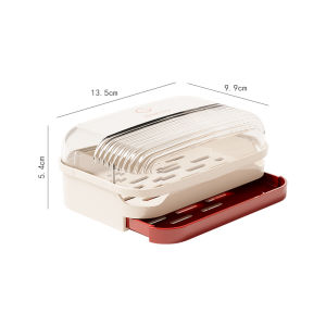 High-End Home Double Layer Soap Box Wall Mounted No Drilling Bathroom Storage Rack Creative Vintage Style Soap Holder Organizer