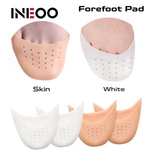 INEOO แผ่นรองฝ่าเท้าเจลซิลิโคนนิ้วเท้า1คู่แผ่นรองฝ่าเท้าแผ่นรองรองเท้าใส่ตัวป้องกันการเต้นบัลเล่ต์