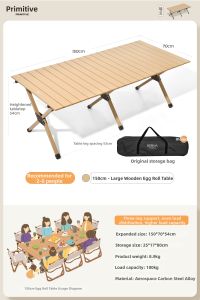 The Primitive | Outdoor Folding Picnic Table and Chair Camping Gear