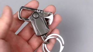 Practical Gift for Men | Multitool Keychain with Bottle Opener Motorcycle key Ring