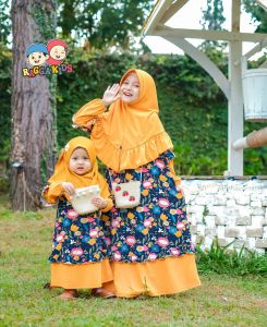 [FREE TAS] Raggakids Terbaru RG 65 Warna Mustard - Gamis Anak RG65 Dress Only Adem Premium COD