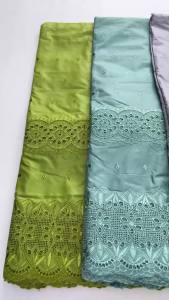 Lime Green Luxurious African Nigerian Swiss Voile Lace Fabric Embroidery Hollow Cotton Lace For Men Women Wedding Party Outfits
