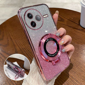 เคสโทรศัพท์ซิลิโคนป้องกันการตกหล่นแบบครอบคลุมเต็มรูปแบบสำหรับ Xiaomi Redmi K80 พร้อมขาตั้งและฟิล์มกระจกสำหรับผู้ชายและผู้หญิง