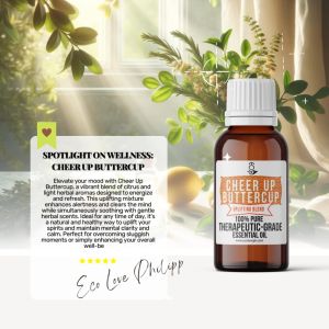 Eco Love Philippines: CHEERUP BUTTERCUP Immune Synergy Essential Oil Blend - Boosts Wellness Naturally