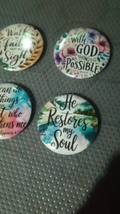 Bible Verse/ Badges Pin/ 58mm size/ Perfect for any occasions