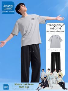 Jeanswest | Sun Protection Breathable Summer Set Shortsleeve Tshirt Quickdrying Pants