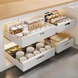 Kitchen Storage Drawer Organizer for Spice Bowls Dishes Sink