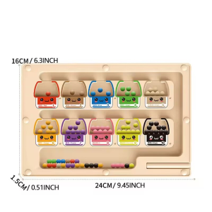 1pcs Magnetic Color Sorting Maze Puzzle Board Fine Motor Skills Toy for Kids Educational Activity Game for Boys and Girls Fun