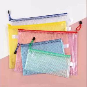BIN LU Large Capacity Document Bag A4 A5 A6 Mesh Zipper Pouch School Supplies Sturdy Storage for Students Modules Folders Makapal Quality Durable File Organizer Ready Stock Manila COD Fast Shipping Best Buy for Back to School