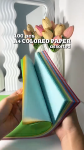 A4 Colored Paper 10 Different Colors Crafting art paper Stationary School Supplies High Quality