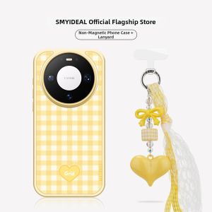 Smyideal | Yellow Grid Heart Shaped New Design Stylish Phone Case