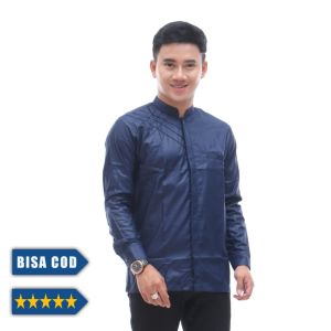BAJU KOKO PRIA DEWASA POLOS LENGAN PANJANG KANCING MANSET MODEL ELEGAN