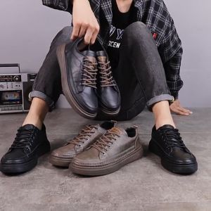Grosir Sepatu Pria Kulit Import & Free Box: Model Terkini Casual Sneakers