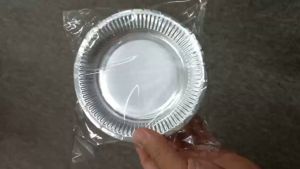 50 Cái dĩa giấy phủ bạc 14cm