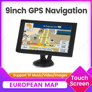2025 New Car GPS Navigation 9 Inch Touch Screen Navigator Truck 256M+16G Built in Europe Map Hi-Fi Speaker FM Transmitter Player