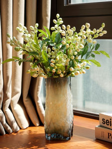 ต้นไม้สีเขียวเทียม ดอกไม้แห้ง ตกแต่งห้องนั่งเล่น จัดวางดอกไม้สด ดอกไม้เทียม ตกแต่งบ้าน วัสดุกระดาษแข็ง ดอกไม้เทียม ดอกไม้ประดับห้องนอน