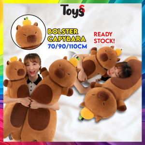 Toyss Bantal Peluk Capybara Bolster Big Plushie Pillow Bantal Peluk Kartun Capybara Things Bantal Capibara 卡皮巴拉抱枕長條