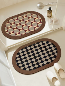 Bathroom Mat Silicon Dendroid Anti-Slip Water Absorbent Soft Pad Kitchen Sink Rug Bathroom Entrance Toilet Carpet