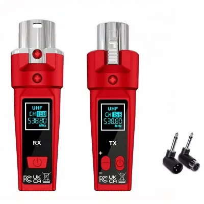 Hệ Thống Micro Và Đàn Guitar Không Dây 2.4GHz Bộ Phát Cầm Tay Động Có Điều Khiển Âm Lượng Bộ Thu Sạc Lại Được Dành Cho Sân Khấu Và Karaoke