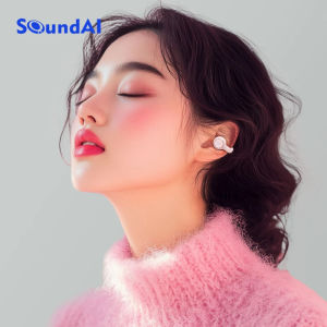 SoundAI Fairy Pearl Bluetooth Earphones with Smart Translation Feature 30H Long Battery Life Surround Sound Ear Clip-On Design