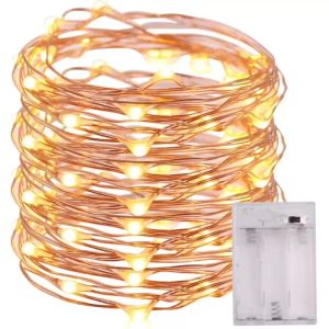 3M 5M 10M 30/50/100 LED Battery Mini LED Copper Wire String Fairy Lights christmas lights Wedding