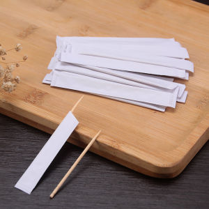 Pure White Toothpicks Individually Packaged Fast Food Takeaway Printed Logo for Banquets And Personal Hygiene