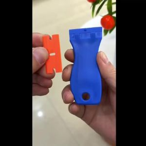 Car Sticker Scraper with 10/200 Plastic Blades Multipurpose Window Scraper Non-Scratch Scraper for Removing Stickers Decals Glue