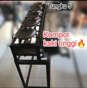 Kompor sambal gami+ kaki tinggi 5 tungku api semawar/api jos