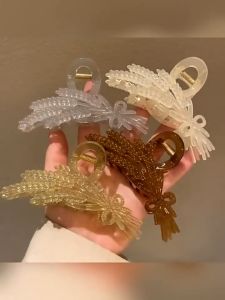Wheat Design Large Hair Claw Clip Women Exquisite Elegant Hairpin Headwear