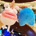 Big Lips Keychain Cute Thick Mouth Animal Cartoon Bunny Rabbit Duck Caterpillar Fat Dolls Kawaii Plush Pendant Stuffed Toys Gift. 