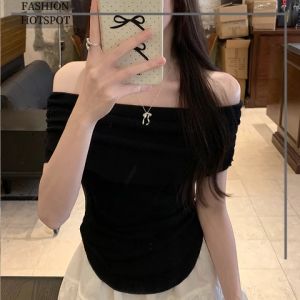 LHMoonlight พร้อมส่งทุกพื้นที่ เสื้อผ้าแฟชั่นสำหรับผู้หญิง รุ่นนี้งานเปิดไหล่ดีไซน์ปังเวอร์ๆ วัสดุคุณภาพดีสุดๆ เห็นแบบนี้ราคาไม่แพงเด้ออ จิ้มตะกร้าโล๊ดด