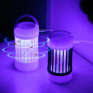 Electric Shock Mosquito Killer Lamp UV Light USB Anti Mosquito Trap For Bedroom Outdoor Camping Use Kills Moths Wasps Gnats