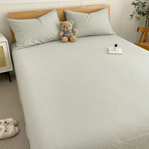 Kiss Dear | Check Pattern 100% Cotton Bed Sheet and Pillowcase Set 3 Pieces