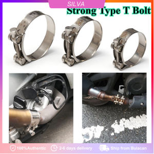1pc Powerful T Bolt Hose Clamps Stainless Steel Exhaust New Welding Repair Tool Sealing Pipe Clip