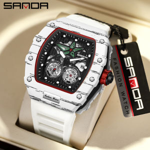 SANDA Brand Fashion Luxury Mens Quartz Watch Casual Luminous hands Complete Calendar Men Wristwatch