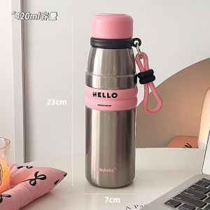 Stylish Portable Stainless Steel 316 Water Bottle Womens New 2024 Straight Drinking Insulated Cup Student Companion Cup