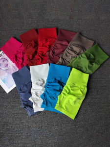 High Waist Fitness Shorts Womens Sport Butt Lifting Yoga Tight Pants Breathable Quick Dry Ultra Elastic Running Training Gym