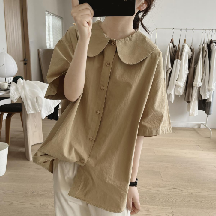 Age-Reducing Japanese Style Big Brand Label Cutting Relaxed-Fit Doll ...