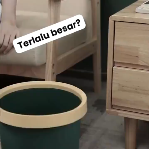 Tempat Sampah Injak Tong Sampah Plastik Tertutup Trash Bin Kotak Sampah Dapur mode pembukaan pintu