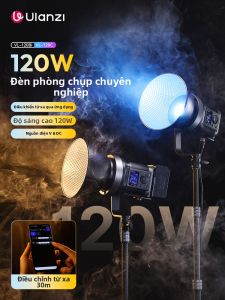 Ulanzi | Đèn LED COB VL-120Bi Công Suất 120W Bi-Color Điều Khiển Qua App