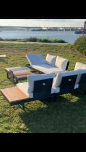 BUNISE Outdoor Teak Sofa P3401 - 1-4 ที่นั่ง สไตล์โมเดิร์นสแกนดิเนเวียน กันแดดกันฝน เหมาะสำหรับสวน & ระเบียงพูลวิลล่า