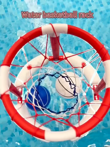 Water Basketball Hoop Swimming Pool Basketball Hoop Set Inflatable Floating Hoops with Ball Rings Shooting Toys Childrens Sports Toys New Year Gifts