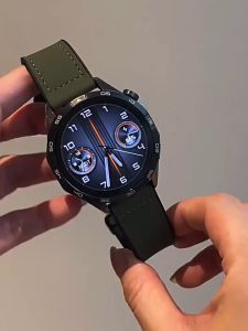 Leather Silicone Buckle Strap For Huawei GT6 GT5(46mm)/For Huawei GT4(46mm)Magnetic Folding Buckle Band For Huawei GT5/GT4(41mm)