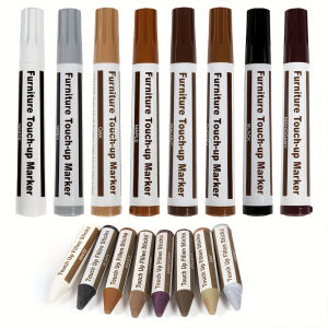 4 ชิ้น/เซ็ต Creative เฟอร์นิเจอร์ซ่อมปากกาไม้ซ่อมบ้าน Markers และ Crayon Sharpener ชุดโต๊ะเก้าอี้